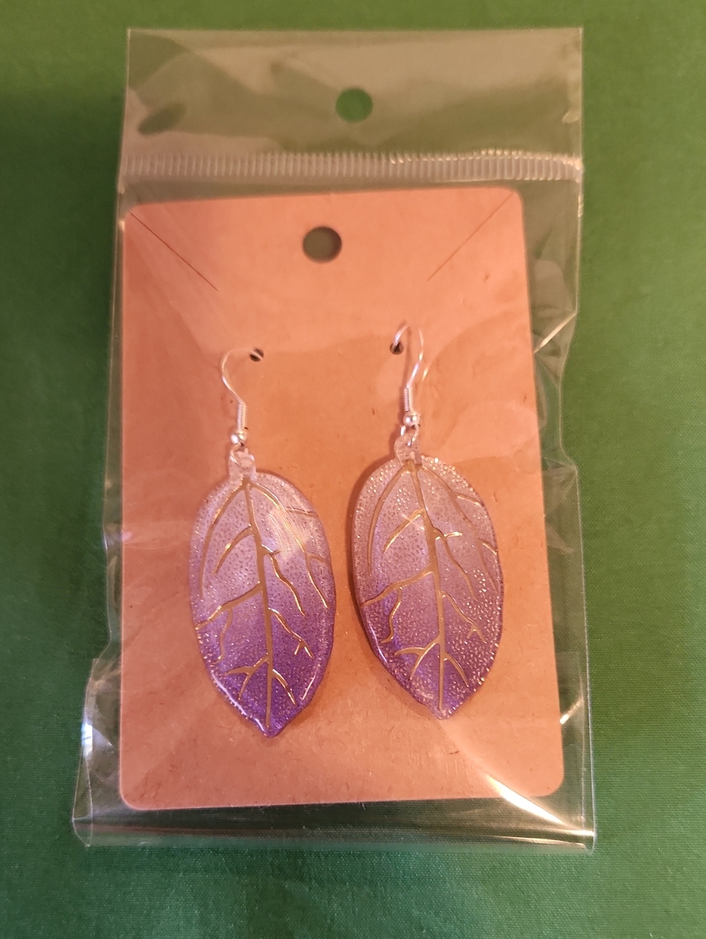 🔥Purple Leaf - 925 Wires- Drop Earrings - Lightweight Women's Fashion Jewelry